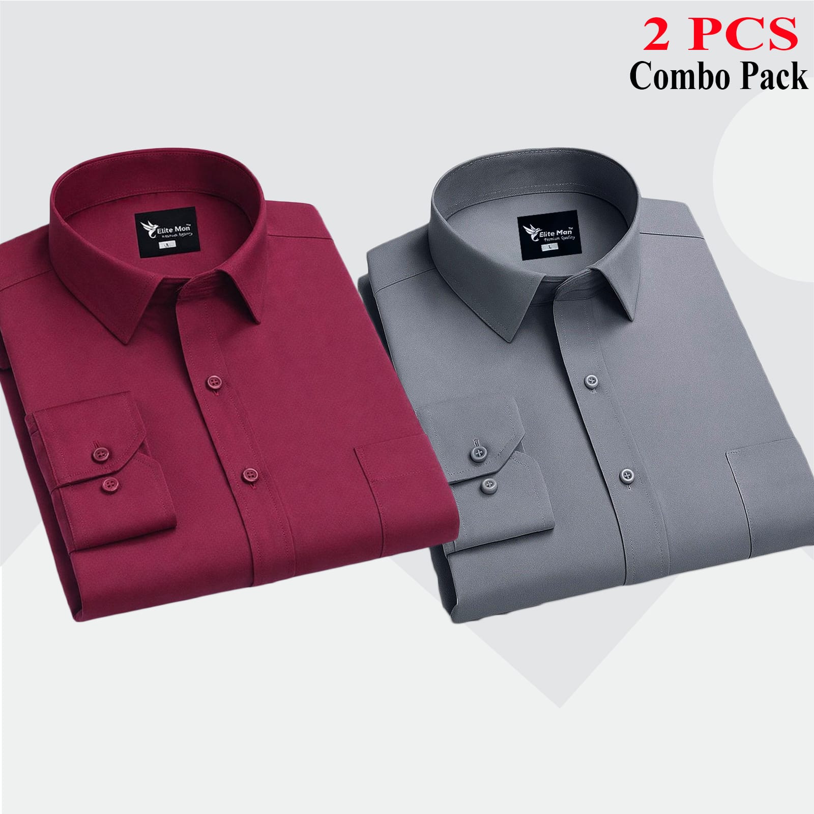 2 PCS COMBO Premium Quality Formal Shirt