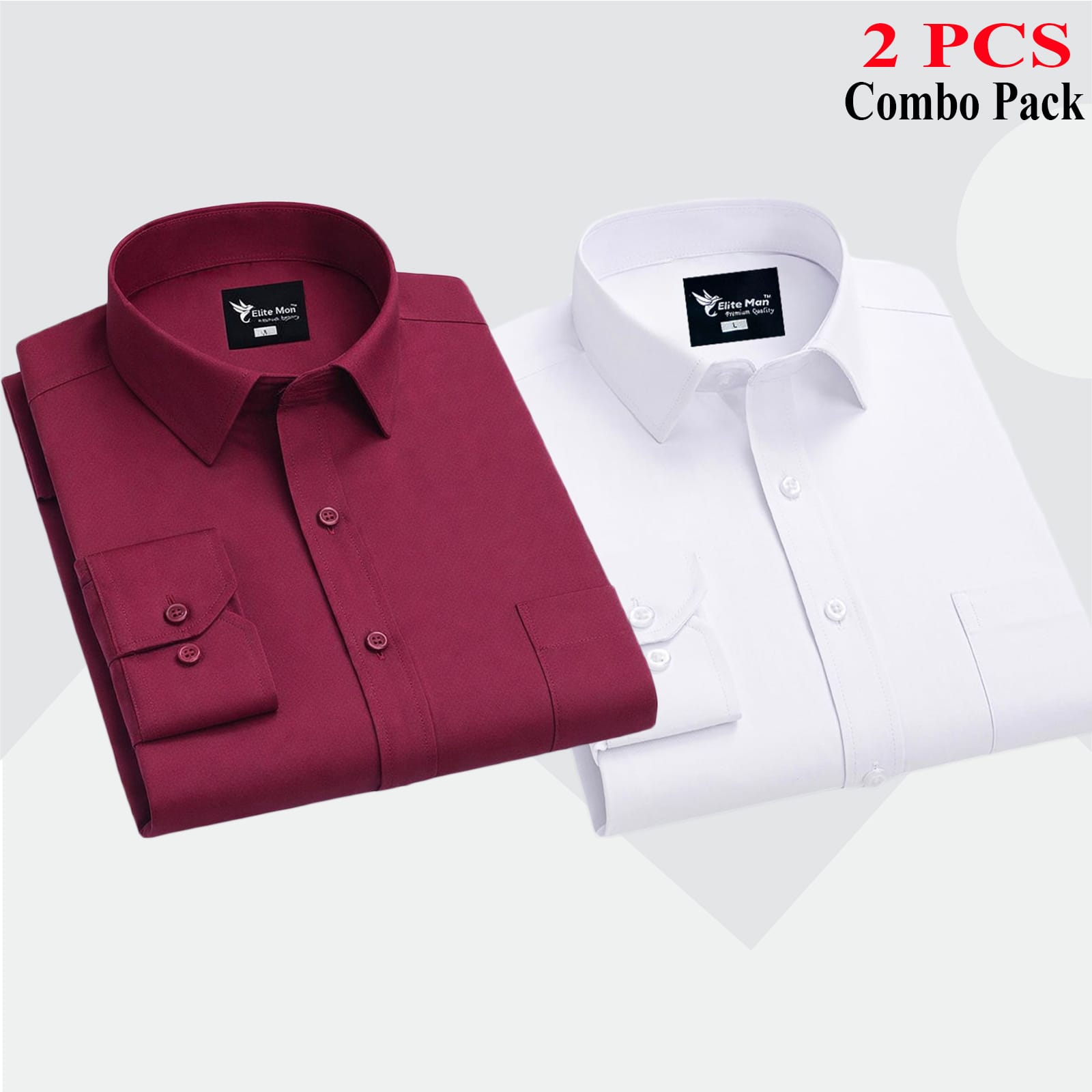 2 PCS COMBO Premium Quality Formal Shirt