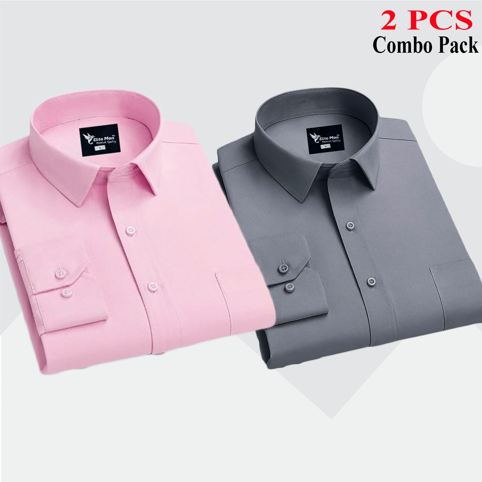 2 PCS COMBO Premium Quality Formal Shirt
