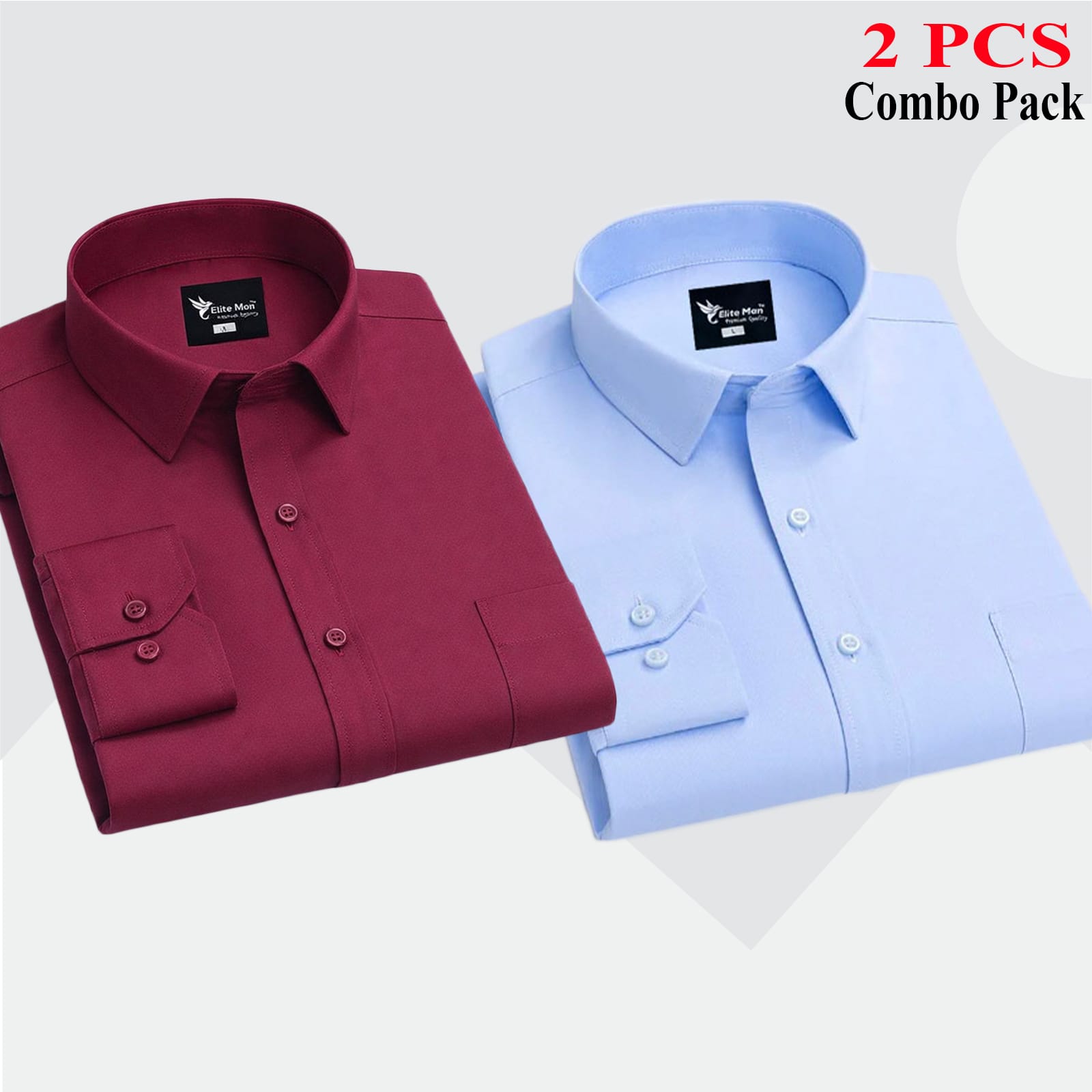 2 PCS COMBO Premium Quality Formal Shirt