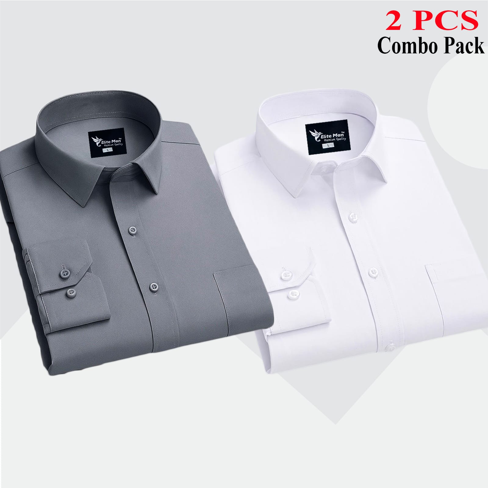 2 PCS COMBO Premium Quality Formal Shirt