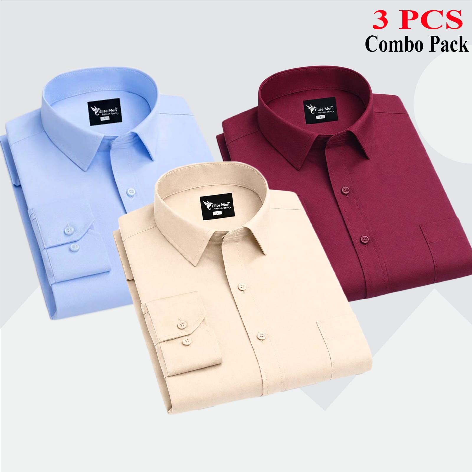 3 PCS COMBO Premium Quality Formal Shirt