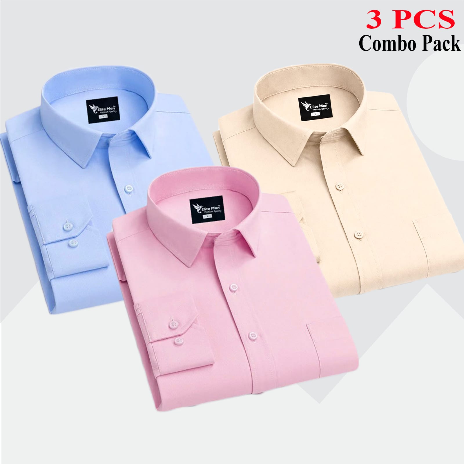 3 PCS COMBO Premium Quality Formal Shirt