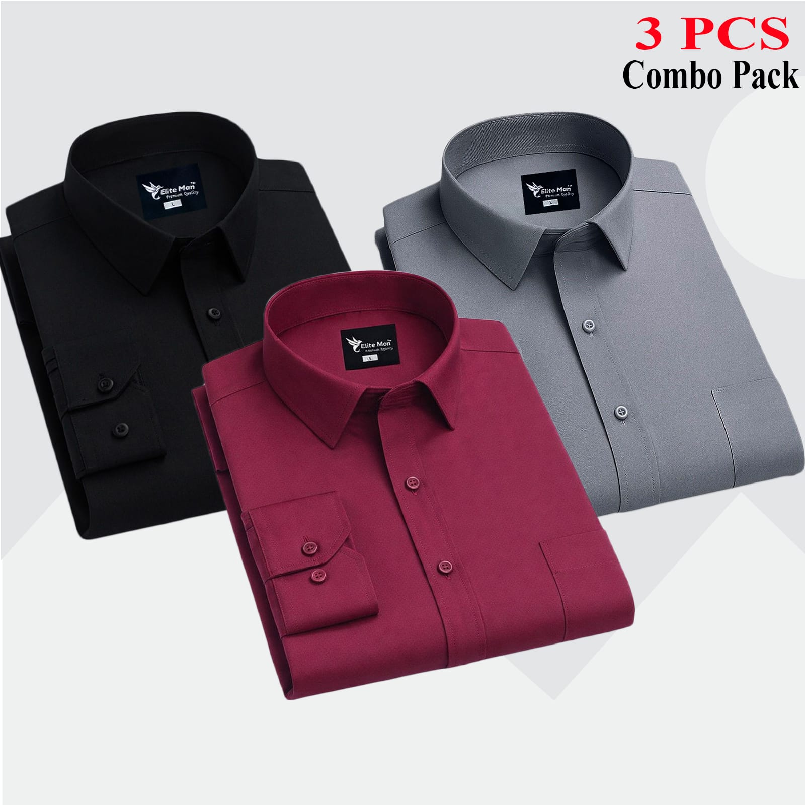 3 PCS COMBO Premium Quality Formal Shirt