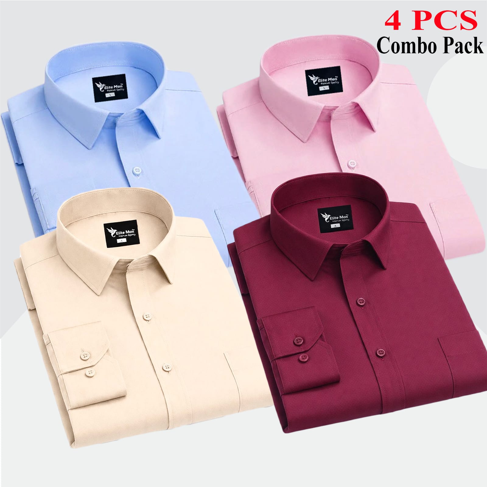4 PCS COMBO Premium Quality Formal Shirt