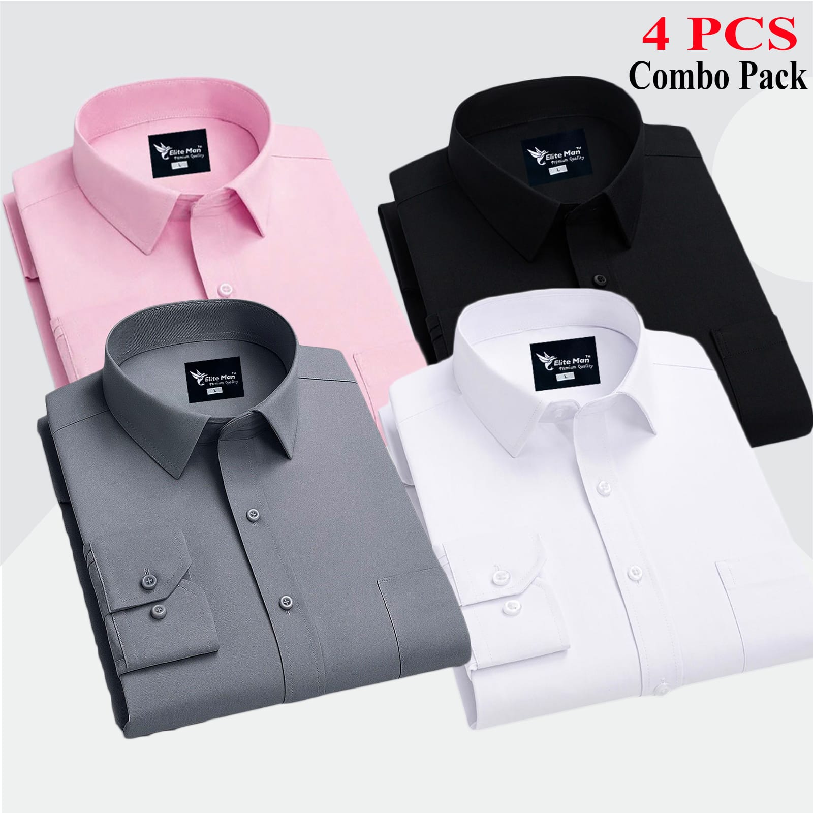 4 PCS COMBO Premium Quality Formal Shirt