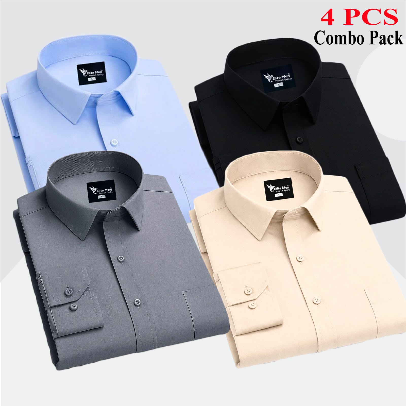 4 PCS COMBO Premium Quality Formal Shirt