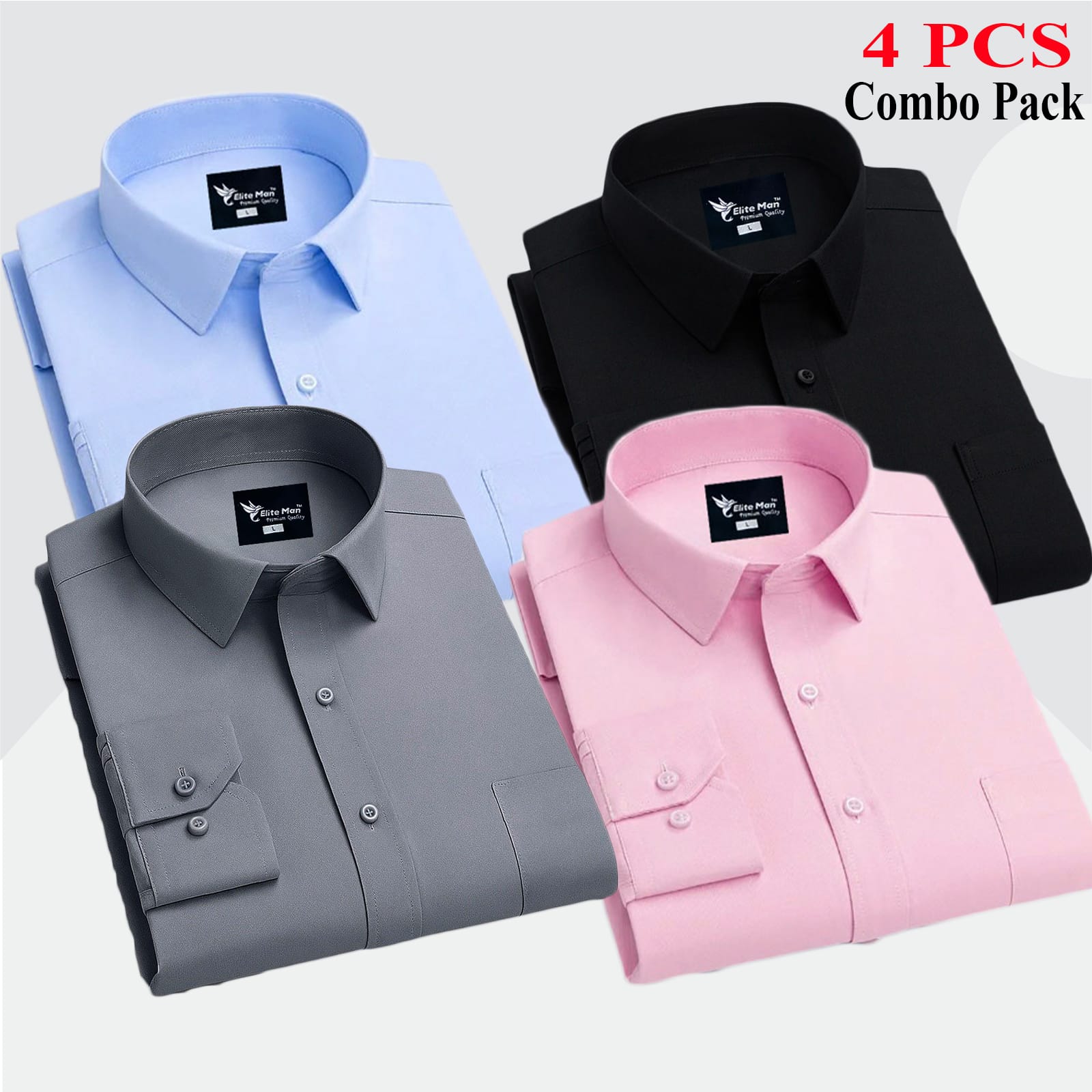 4 PCS COMBO Premium Quality Formal Shirt
