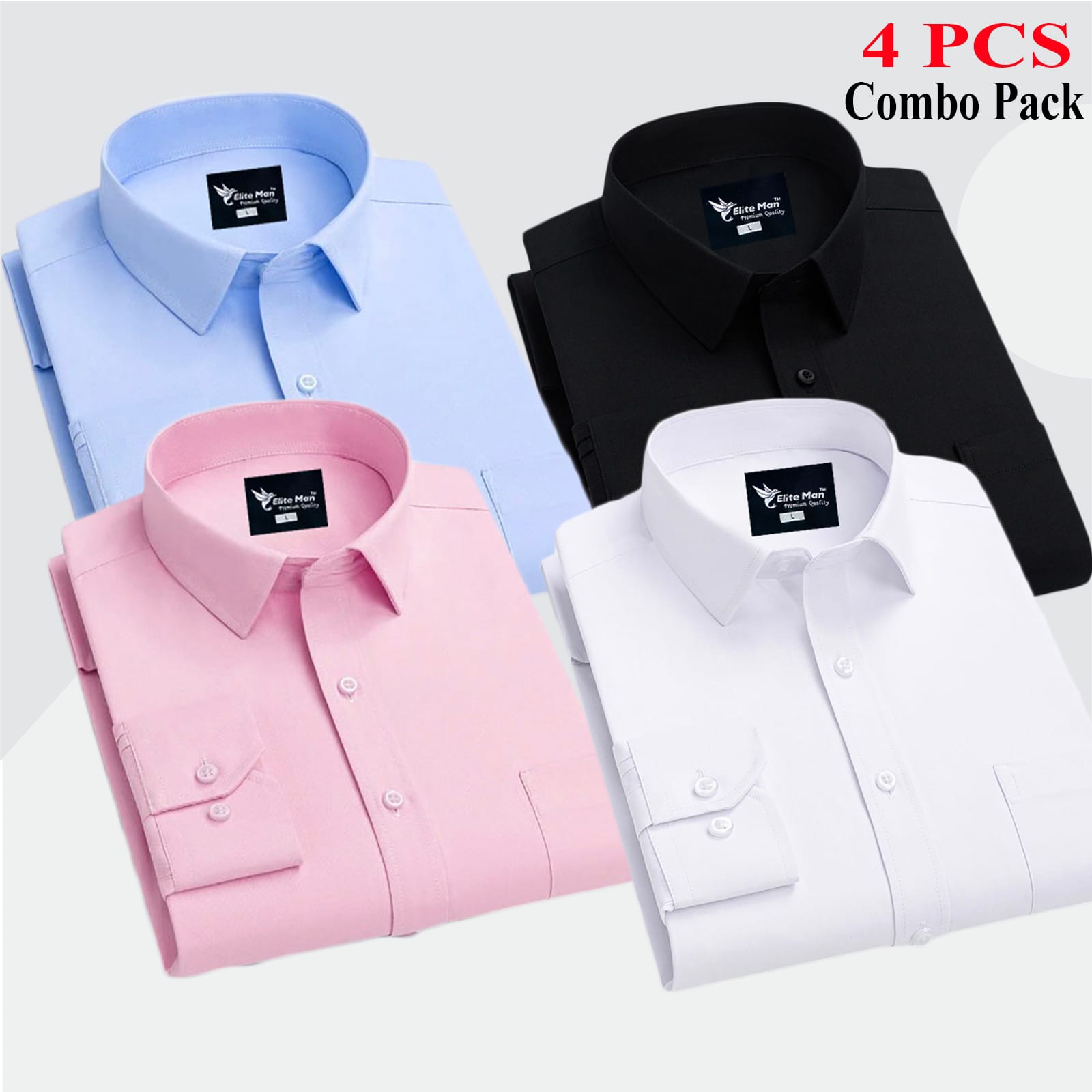 4 PCS COMBO Premium Quality Formal Shirt
