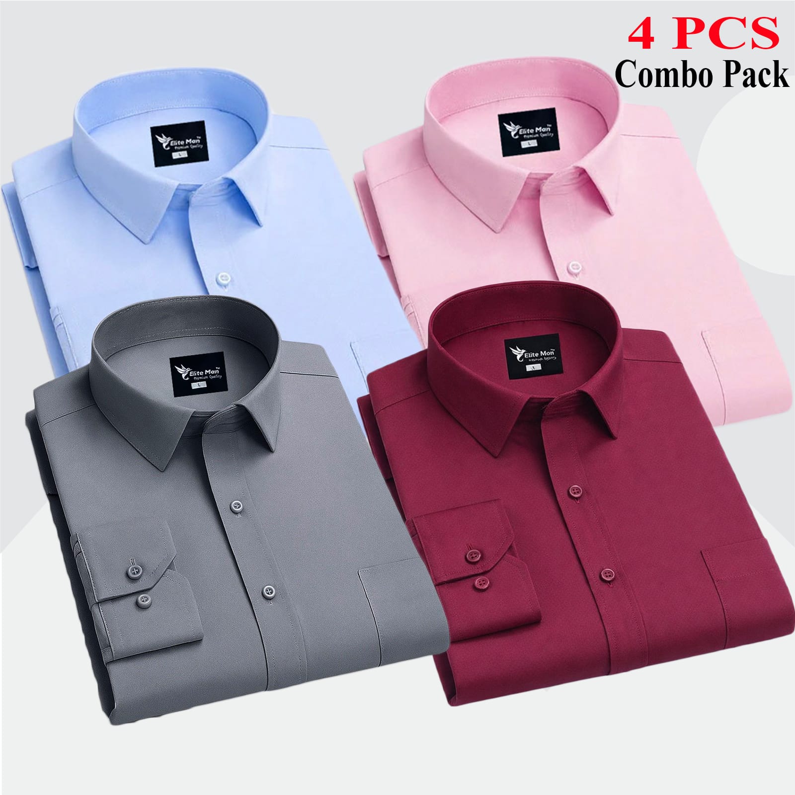 4 PCS COMBO Premium Quality Formal Shirt