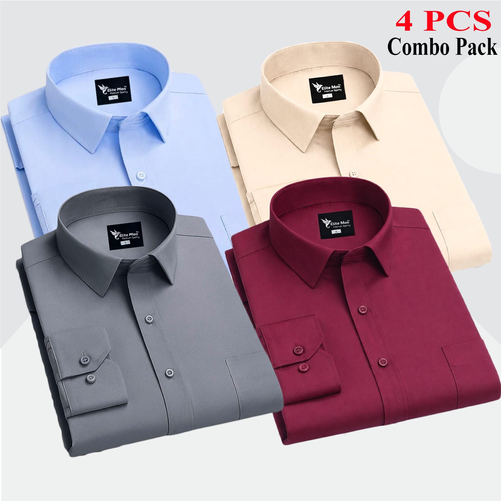 4 PCS COMBO Premium Quality Formal Shirt