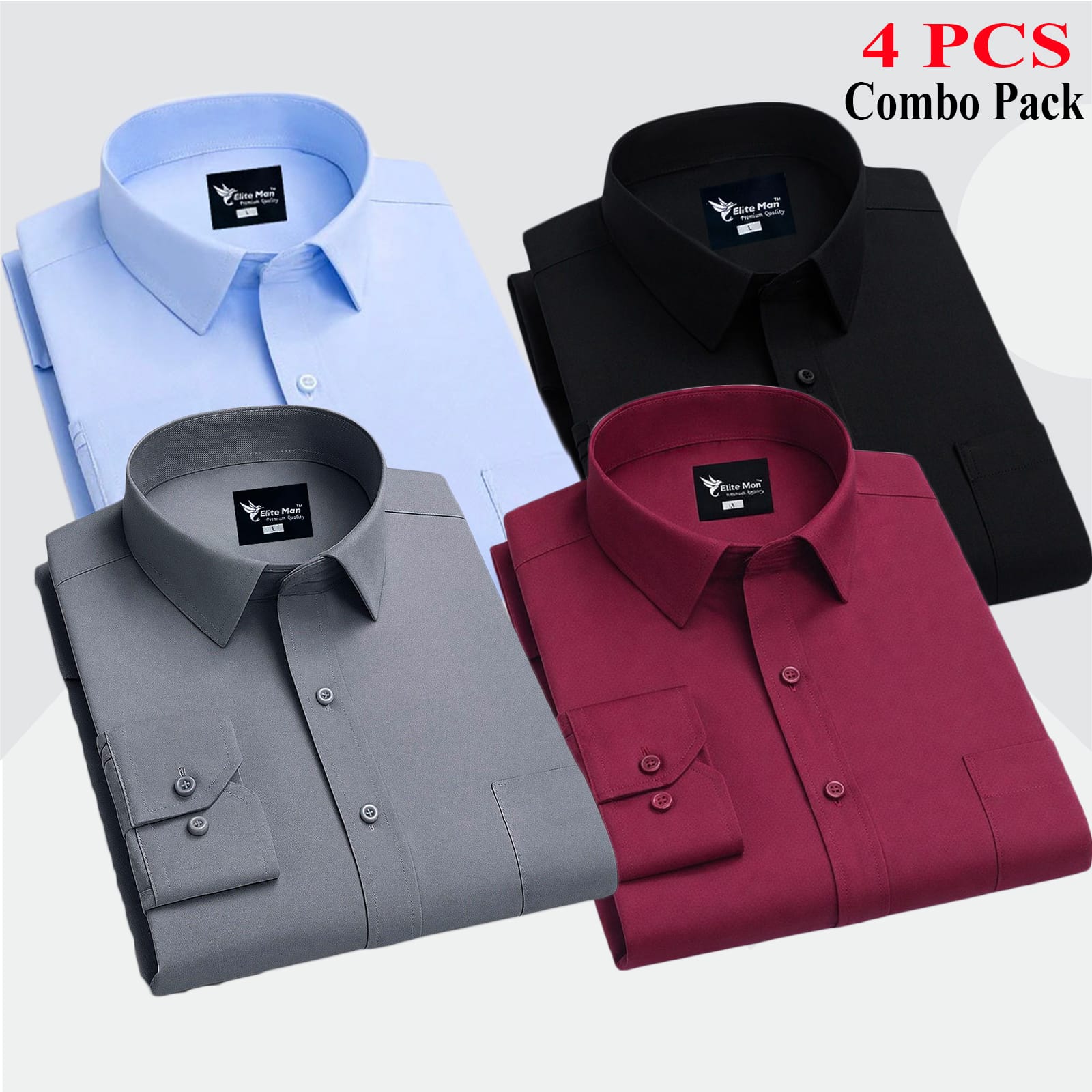 4 PCS COMBO Premium Quality Formal Shirt