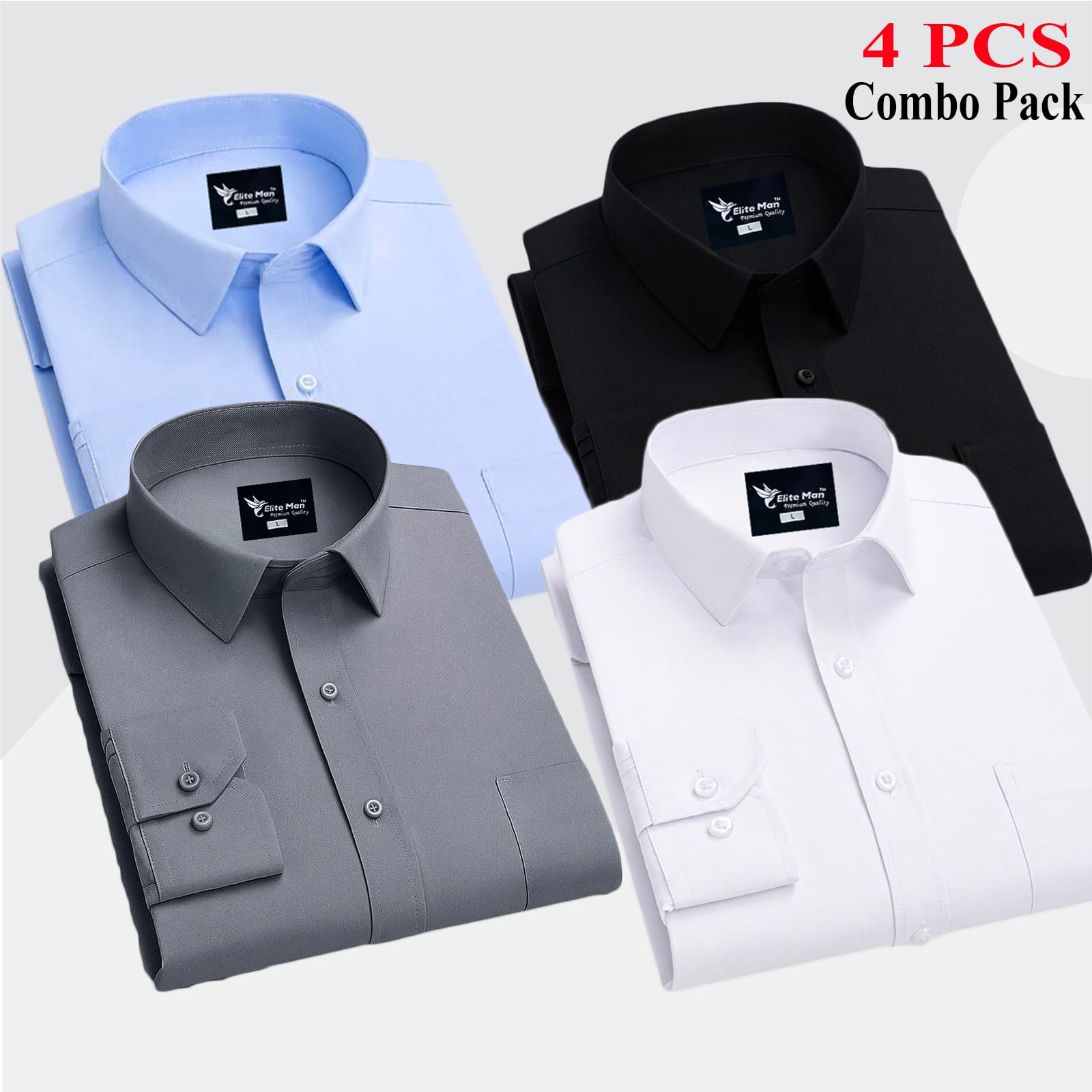4 PCS COMBO Premium Quality Formal Shirt